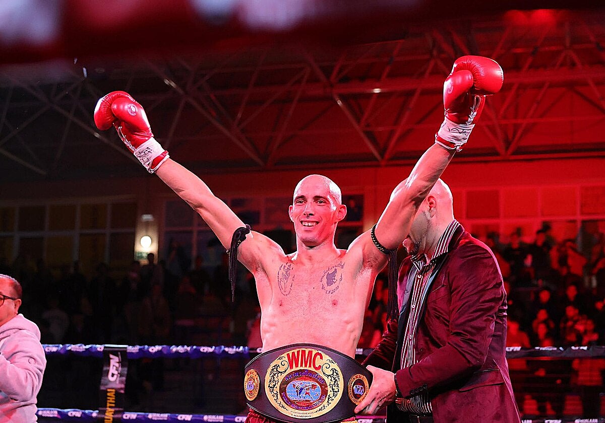 Carlos Coello, tras un combate celebrado en Cádiz.