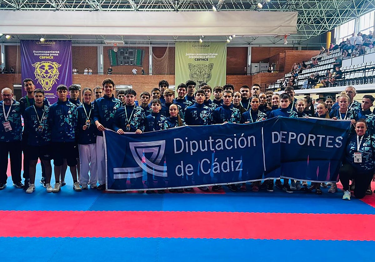 Un total de 14 medallas conquistaron los gaditanos en Málaga.