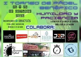 Cádiz acoge este fin de semana el I Torneo de Pádel Benéfico de la Humildad y Paciencia