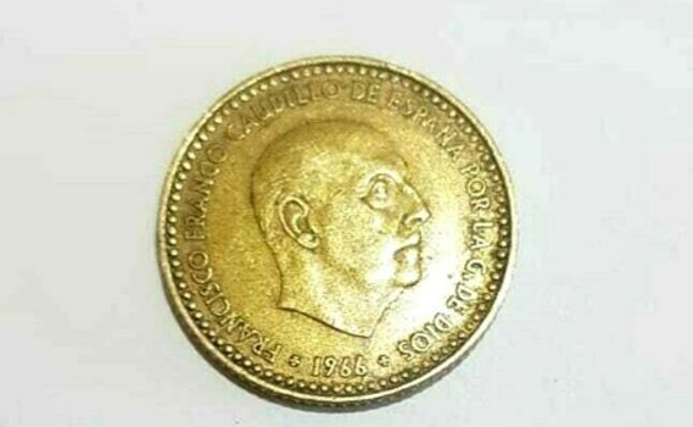 Moneda de peseta de 1966 española