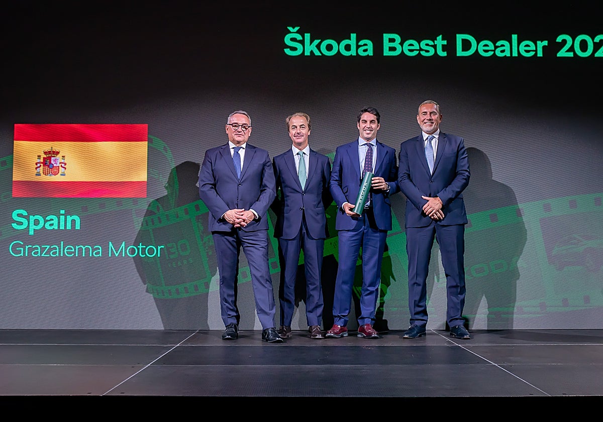 Grazalema Motor, galardonado como Mejor Concesionario de Škoda de España