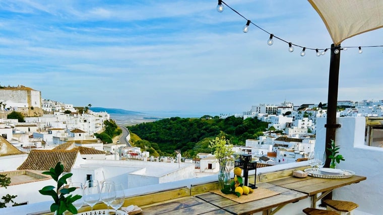 Vistas desde la terraza de La Fonda donde se celebra el primer encuentro gastronómico