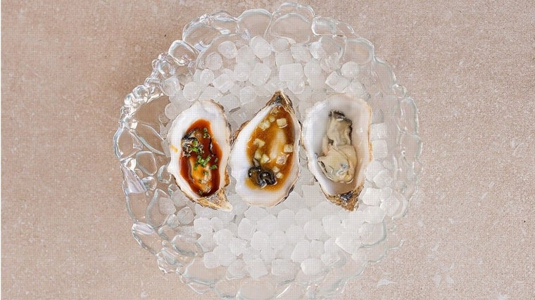 Ostras en el restaurante Beduino de Cádiz capital