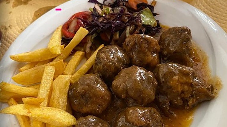 Albóndigas en la Venta El Caserón