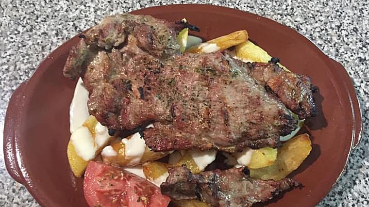 Selección de carnes en el restaurante El Molino de Bornos (Cádiz)