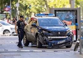 Grave accidente: un coche de la Policía Nacional atropella a varias personas en el centro de Madrid