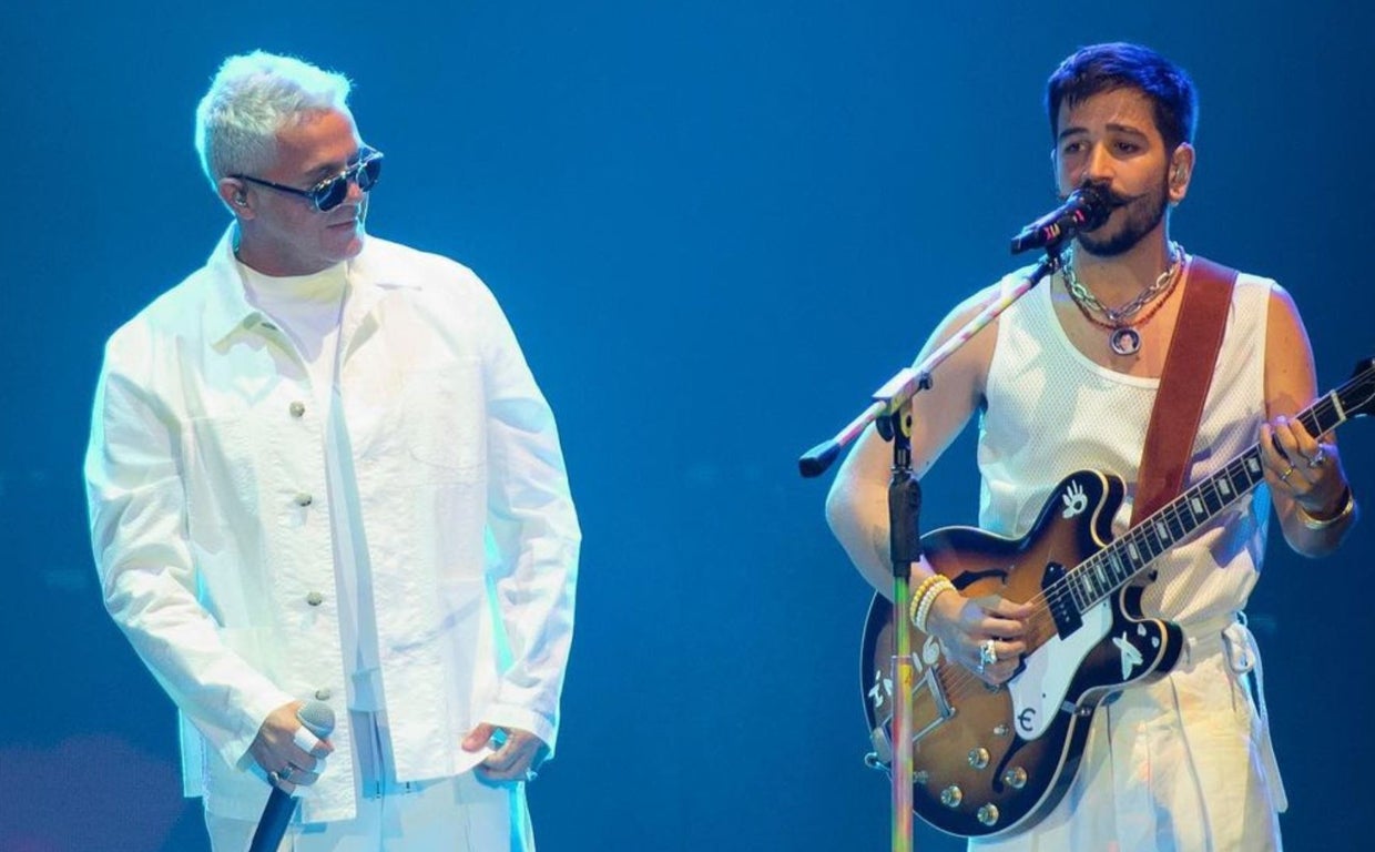 Alejandro Sanz y Camilo actúan juntos en Madrid