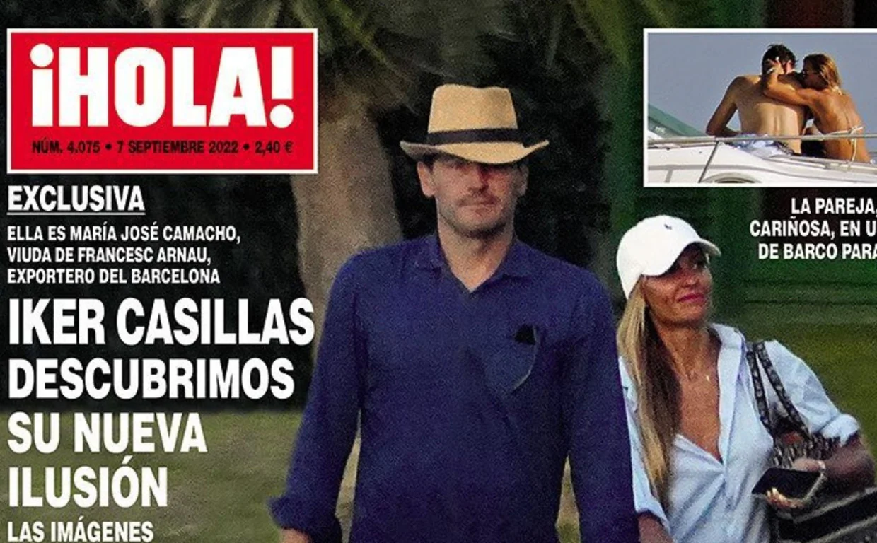 Portada de la revista ¡Hola! con la información sobre Iker Casillas y su supuesta relación con María José Camacho