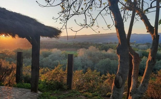 Vistas desde la Granja Escuela El Dorado en Jimena de la Frontera, Cádiz