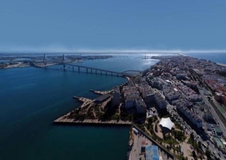 Imagen secundaria 1 - La catedral de Cádiz, desde el aire