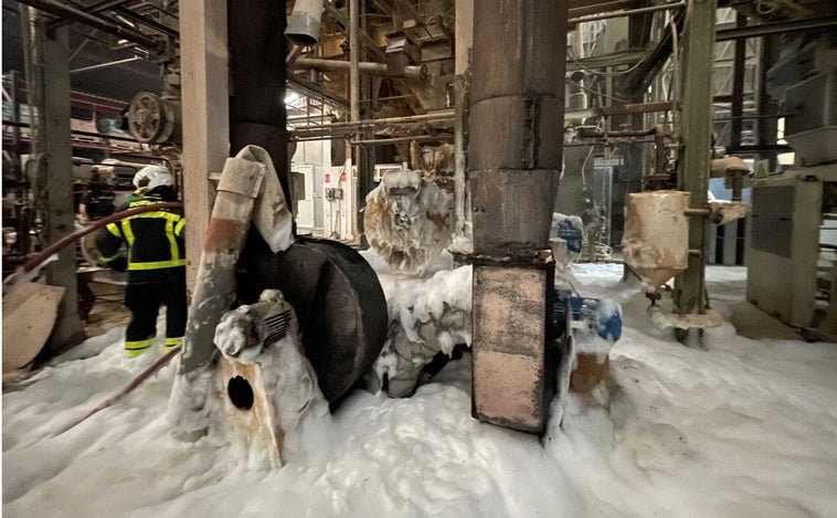 Incendio en la cooperativa Nuestra Señora de los Remedios de Olvera