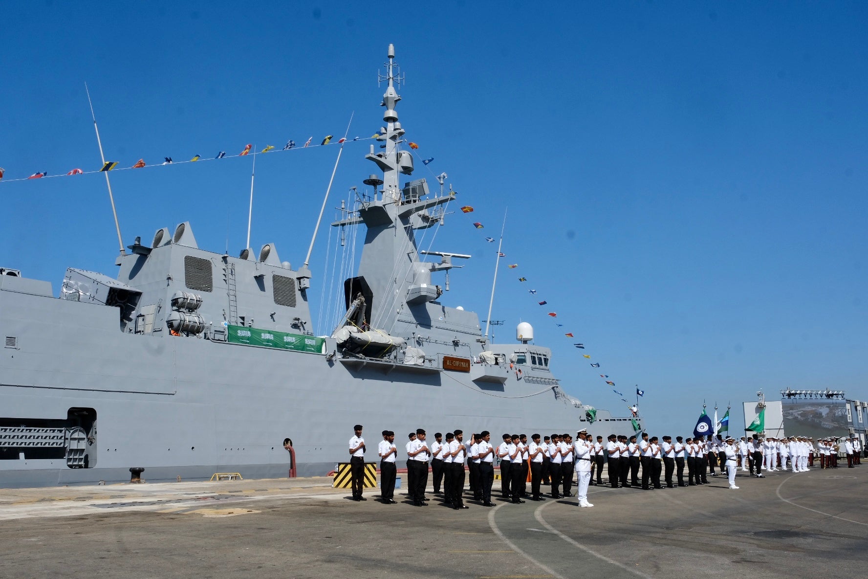 En imágenes: Navantia entrega a Arabia Saudí la segunda corbeta construida en Bahía de Cádiz