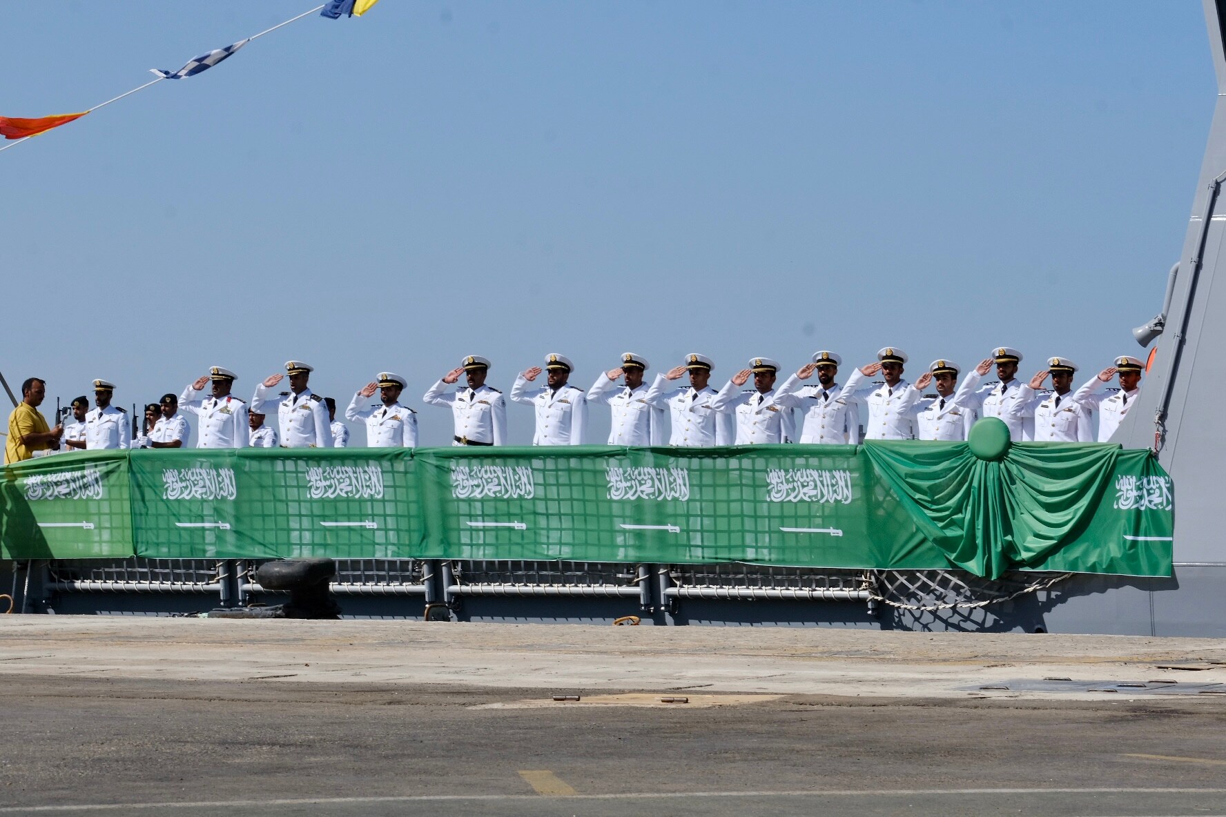 En imágenes: Navantia entrega a Arabia Saudí la segunda corbeta construida en Bahía de Cádiz