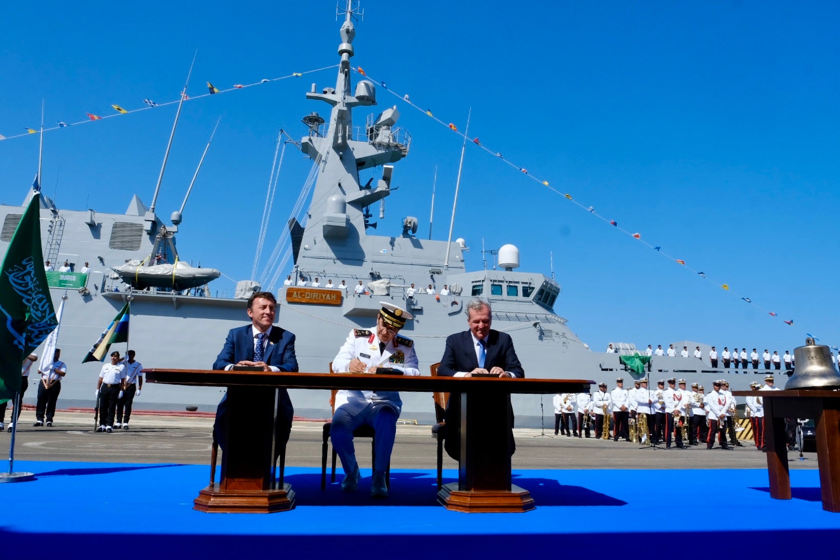 En imágenes: Navantia entrega a Arabia Saudí la segunda corbeta construida en Bahía de Cádiz
