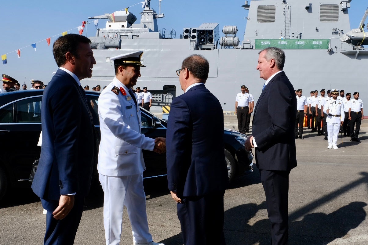 En imágenes: Navantia entrega a Arabia Saudí la segunda corbeta construida en Bahía de Cádiz