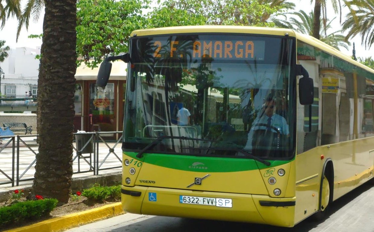 Autobús urbano en Chiclana de la Frontera