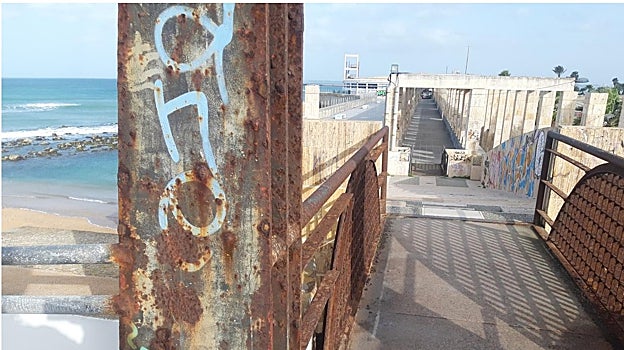 Aspecto que presenta la zona de ocio de la Punta de San Felipe.