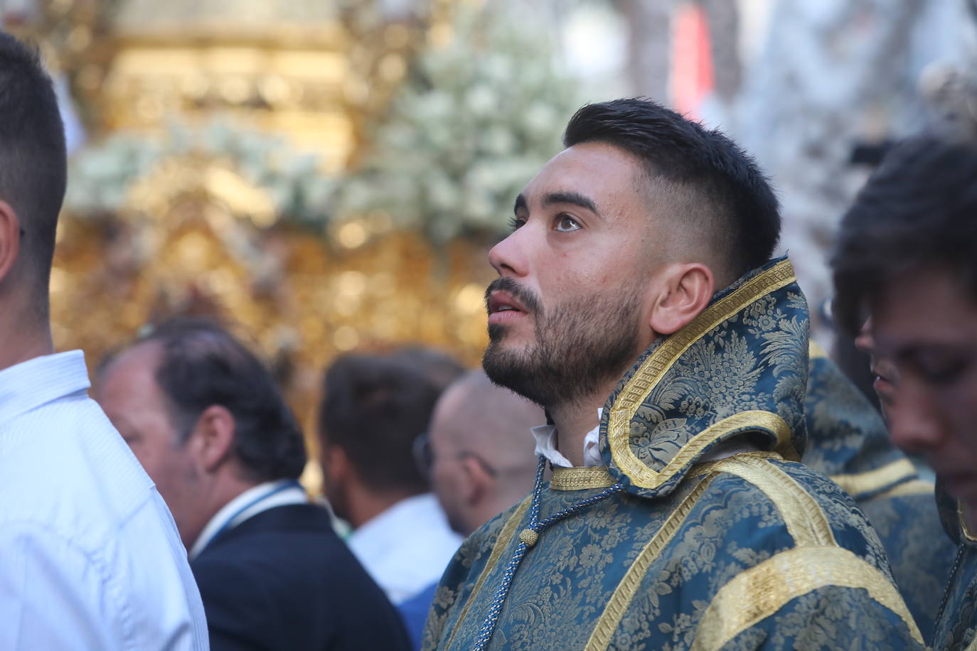 Las imágenes del traslado de la Dolorosa de la archicofradía de la Palma al santuario de la Patrona