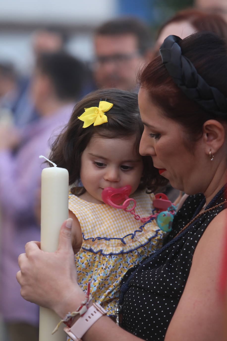 Las imágenes del traslado de la Dolorosa de la archicofradía de la Palma al santuario de la Patrona