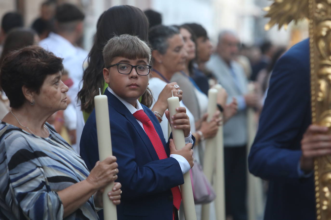 Las imágenes del traslado de la Dolorosa de la archicofradía de la Palma al santuario de la Patrona