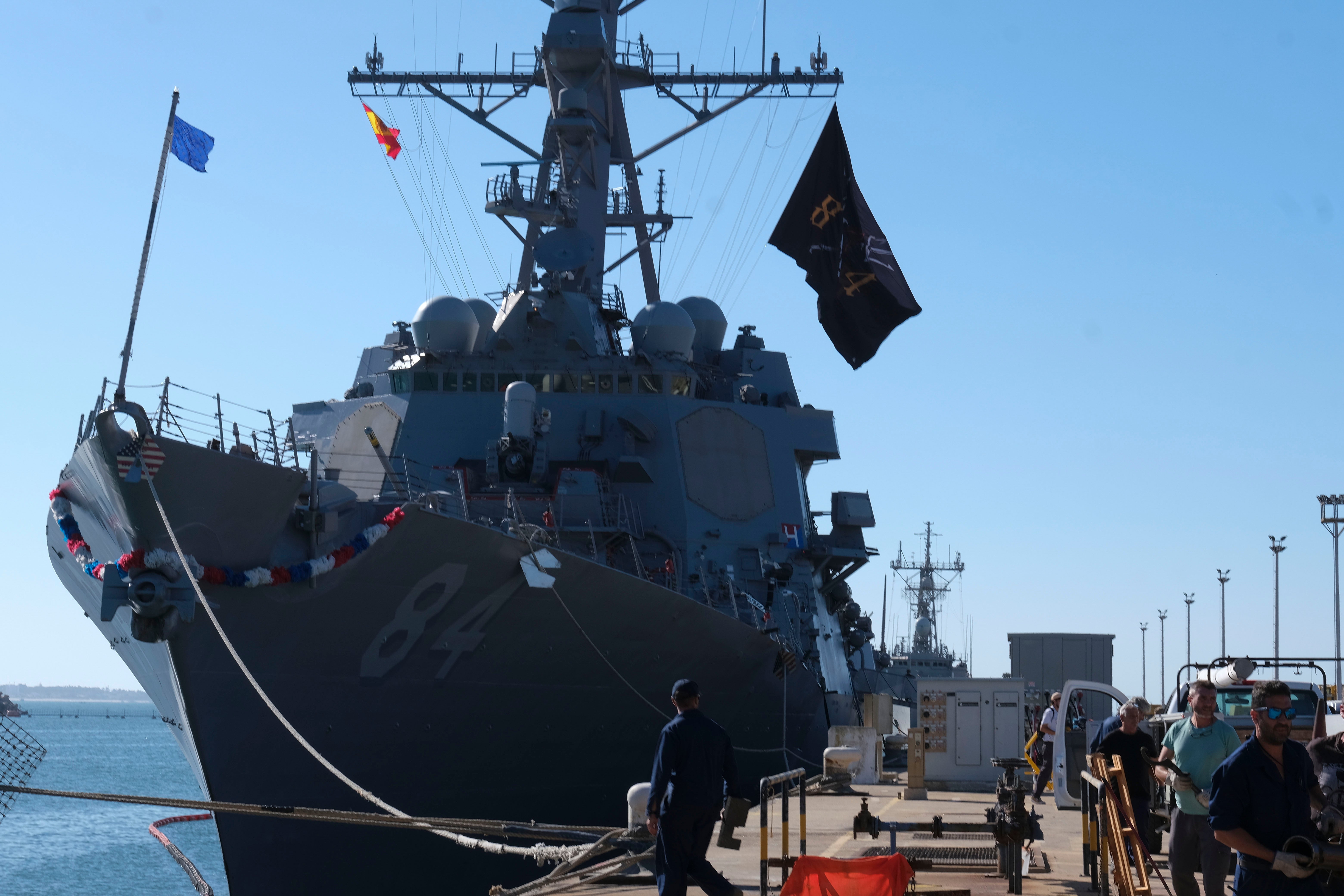 Fotos: la llegada del destructor norteamericano USS Bulkeley a la base de Rota