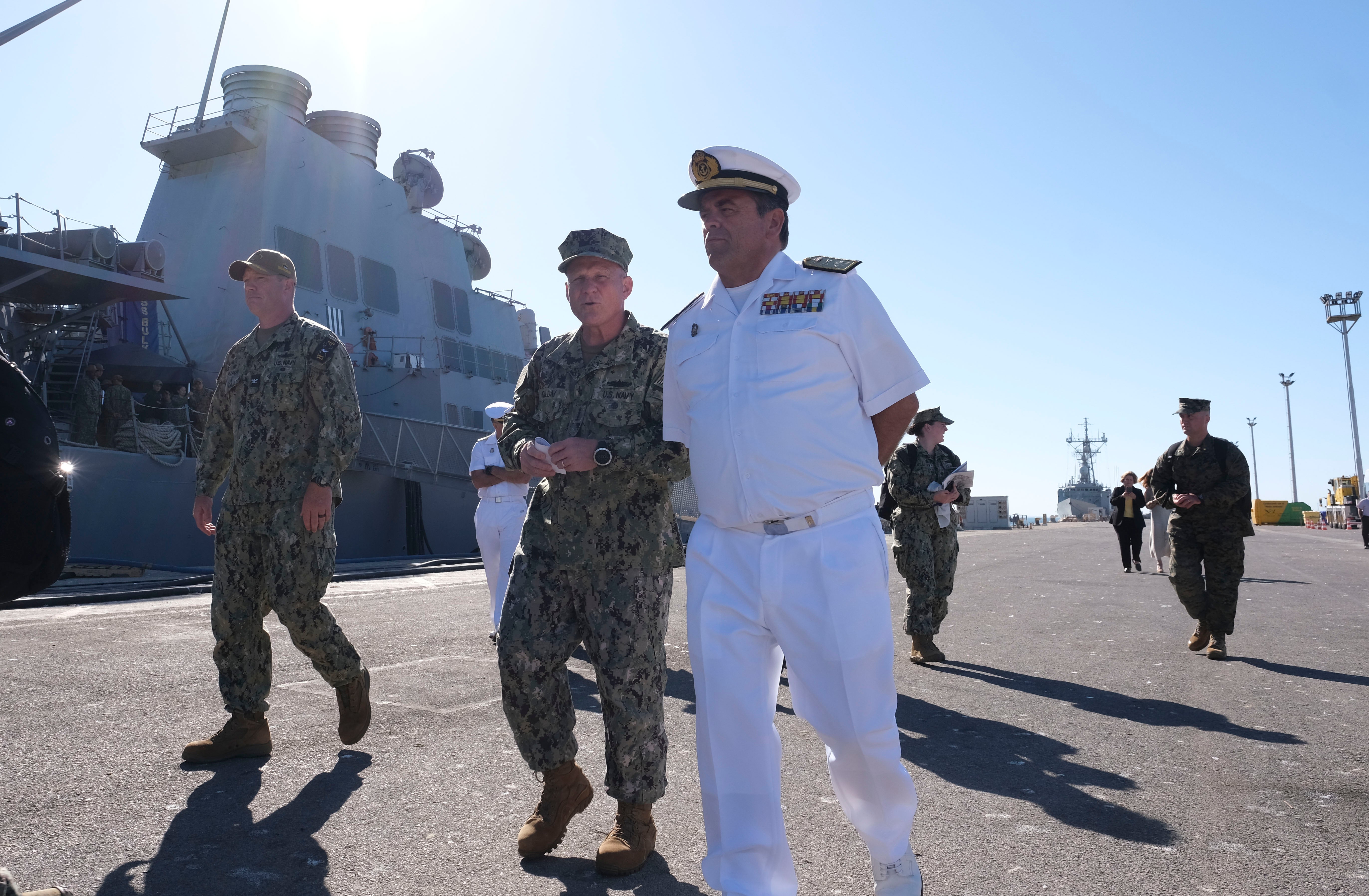 Fotos: la llegada del destructor norteamericano USS Bulkeley a la base de Rota