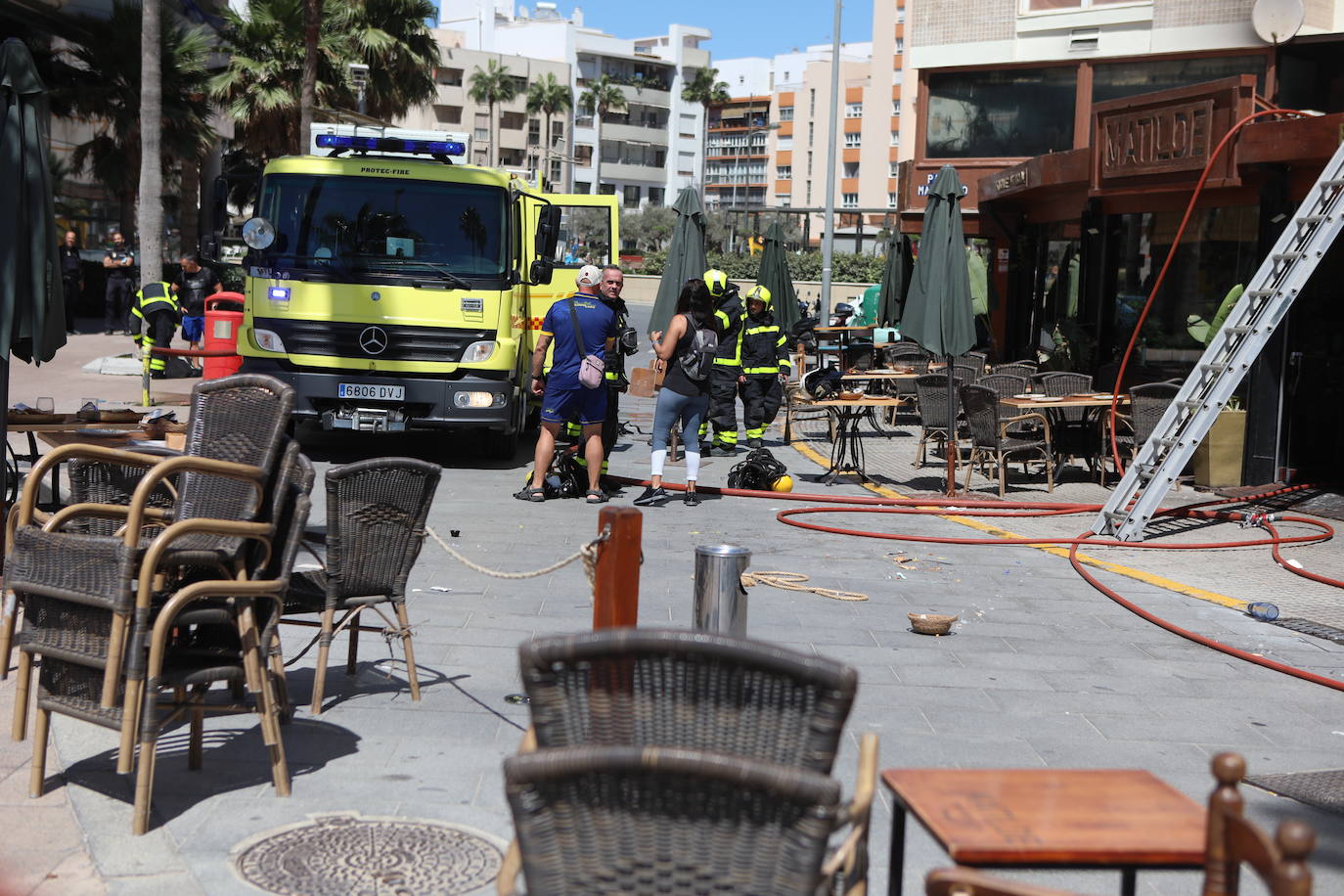 Así ha quedado La Parrilla de Matilde tras el incendio en el local