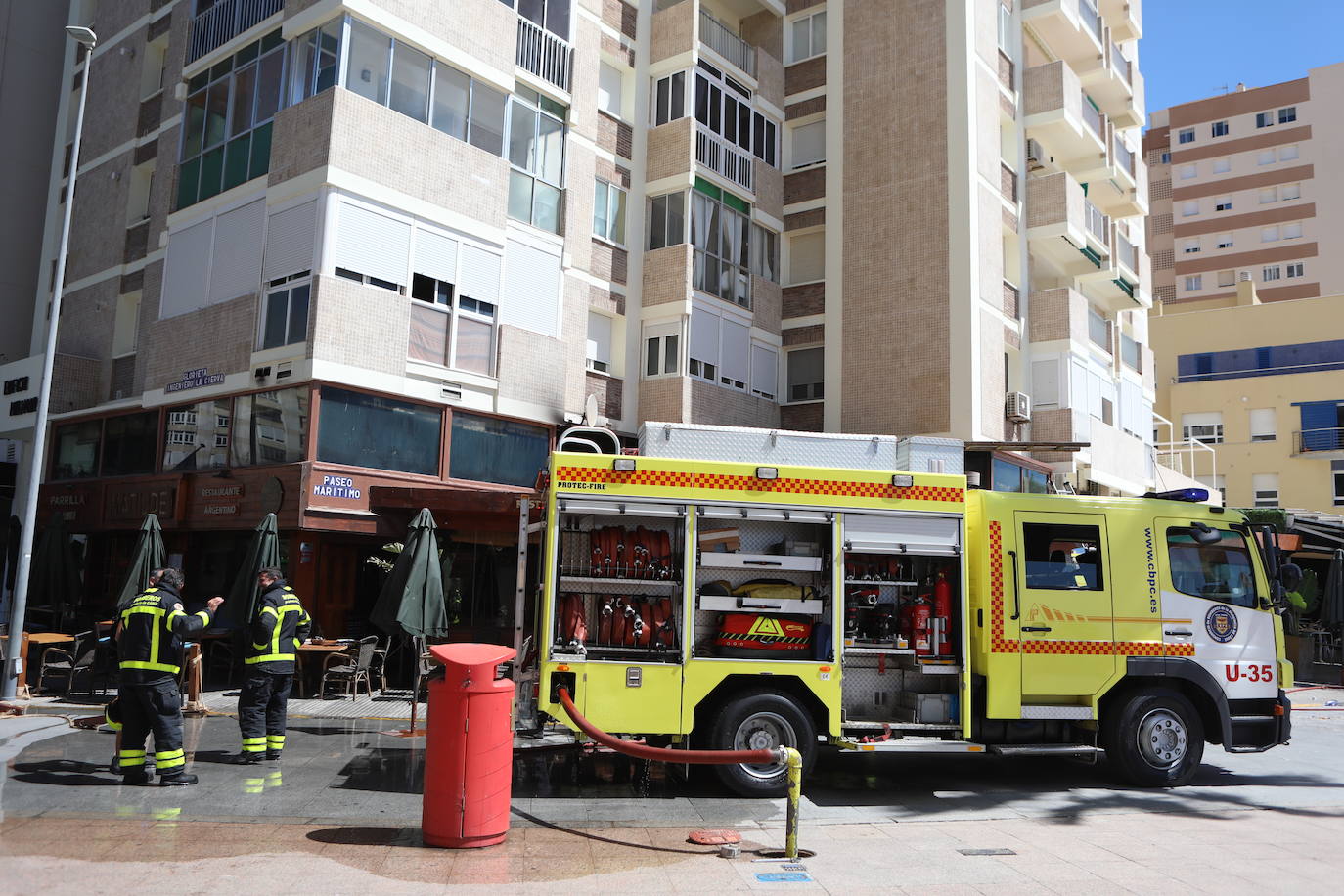 Así ha quedado La Parrilla de Matilde tras el incendio en el local