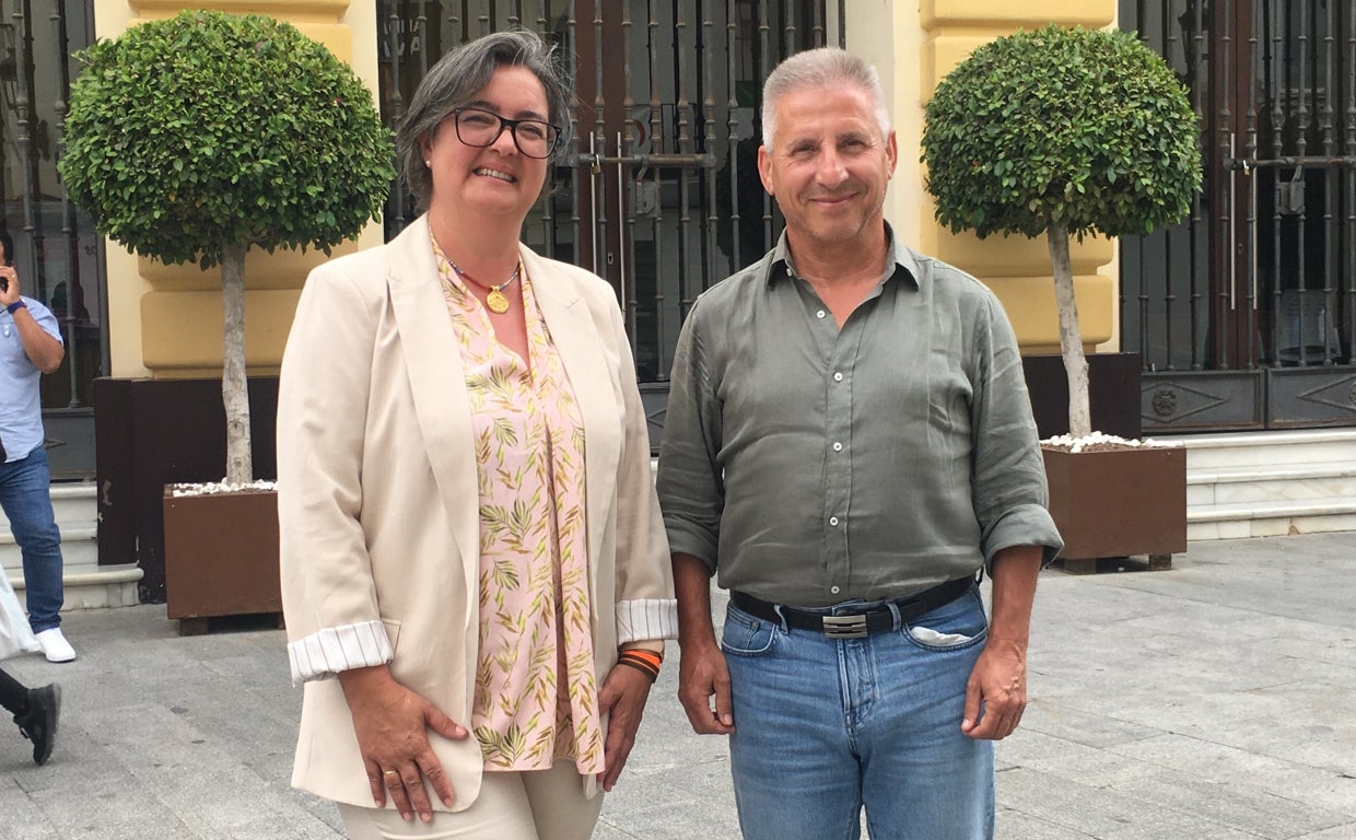 María José Batista y Antonio Estrada, concejales de Cs en Chiclana.