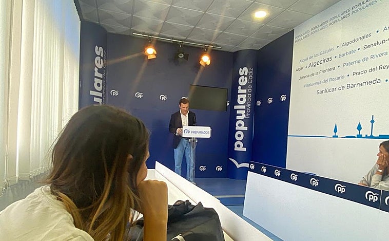 El PP de Cádiz insiste que su calendario de elección de candidatos depende de la dirección nacional