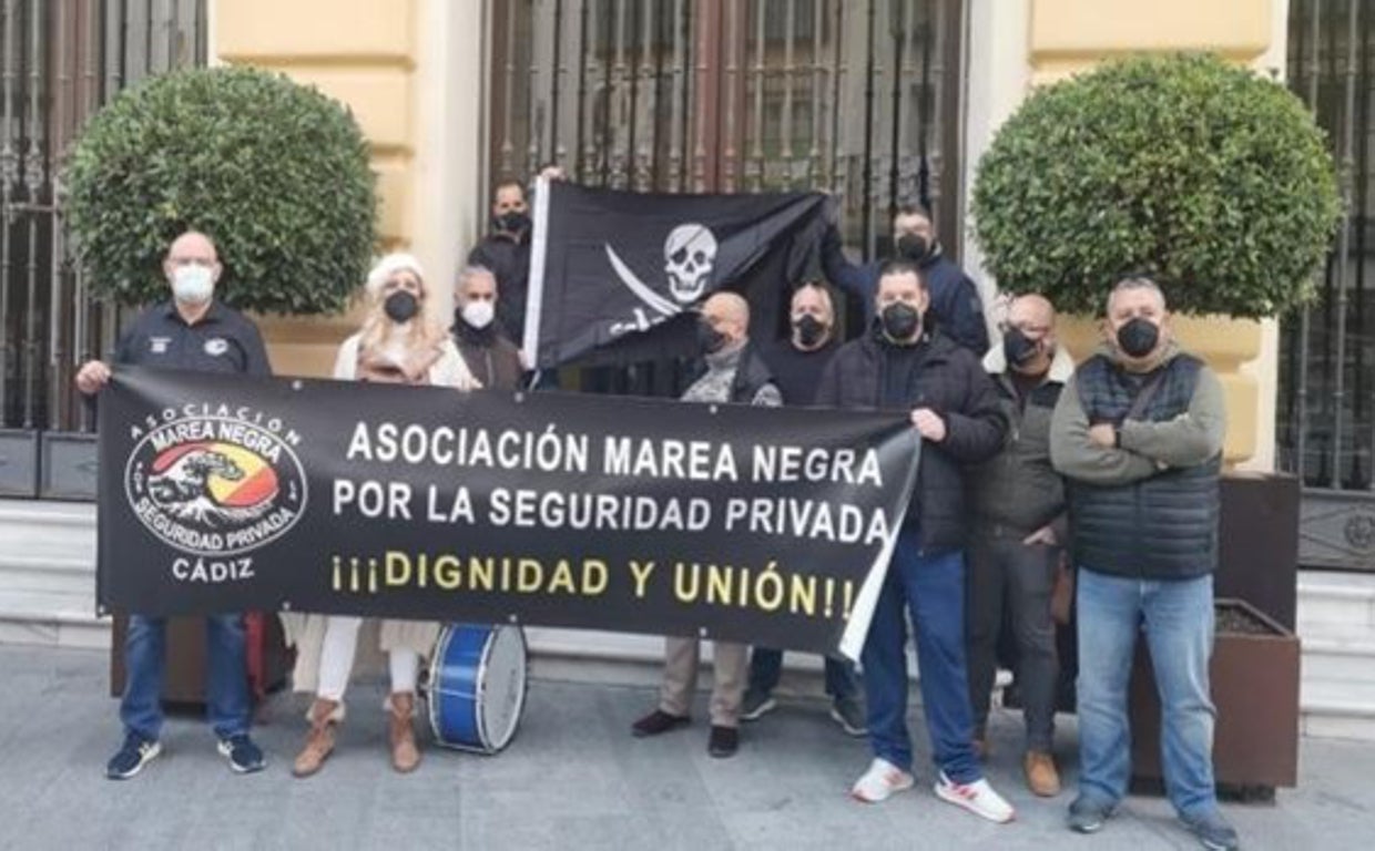 Representantes de la asociación en una protesta anterior en la provincia.