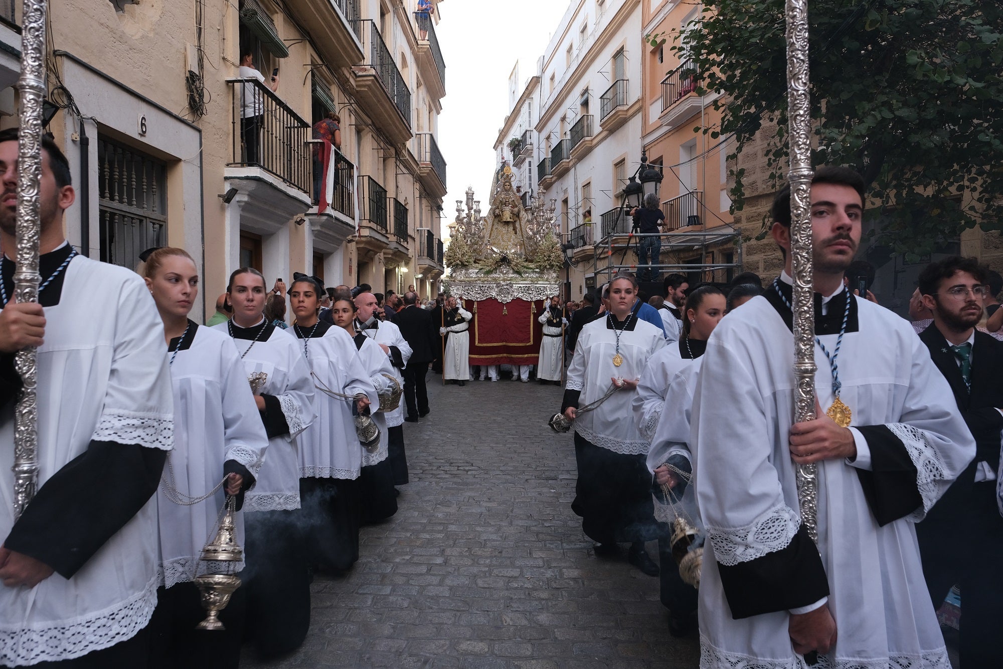 En imágenes: Procesión de la Virgen del Rosario