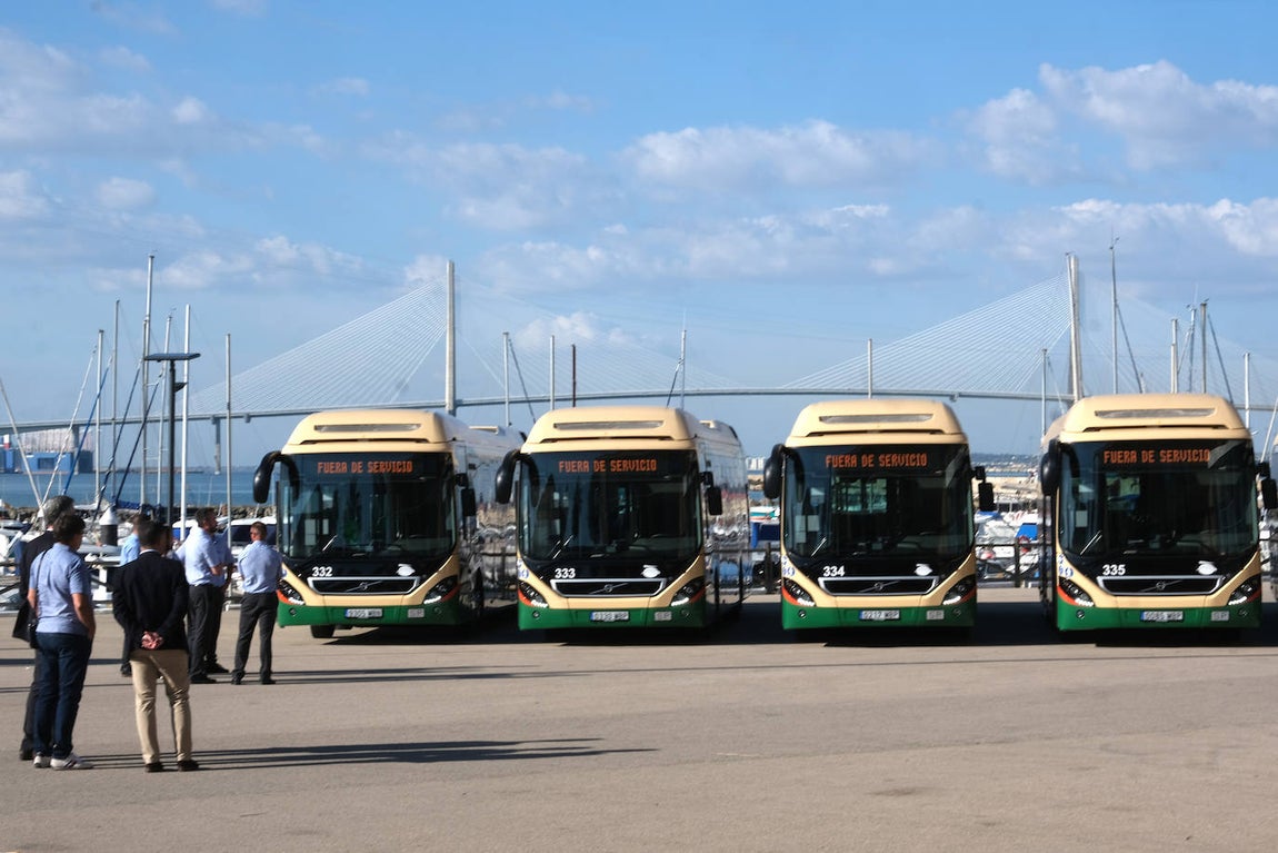 Fotos: Así son los nuevos autobuses híbridos de Cádiz