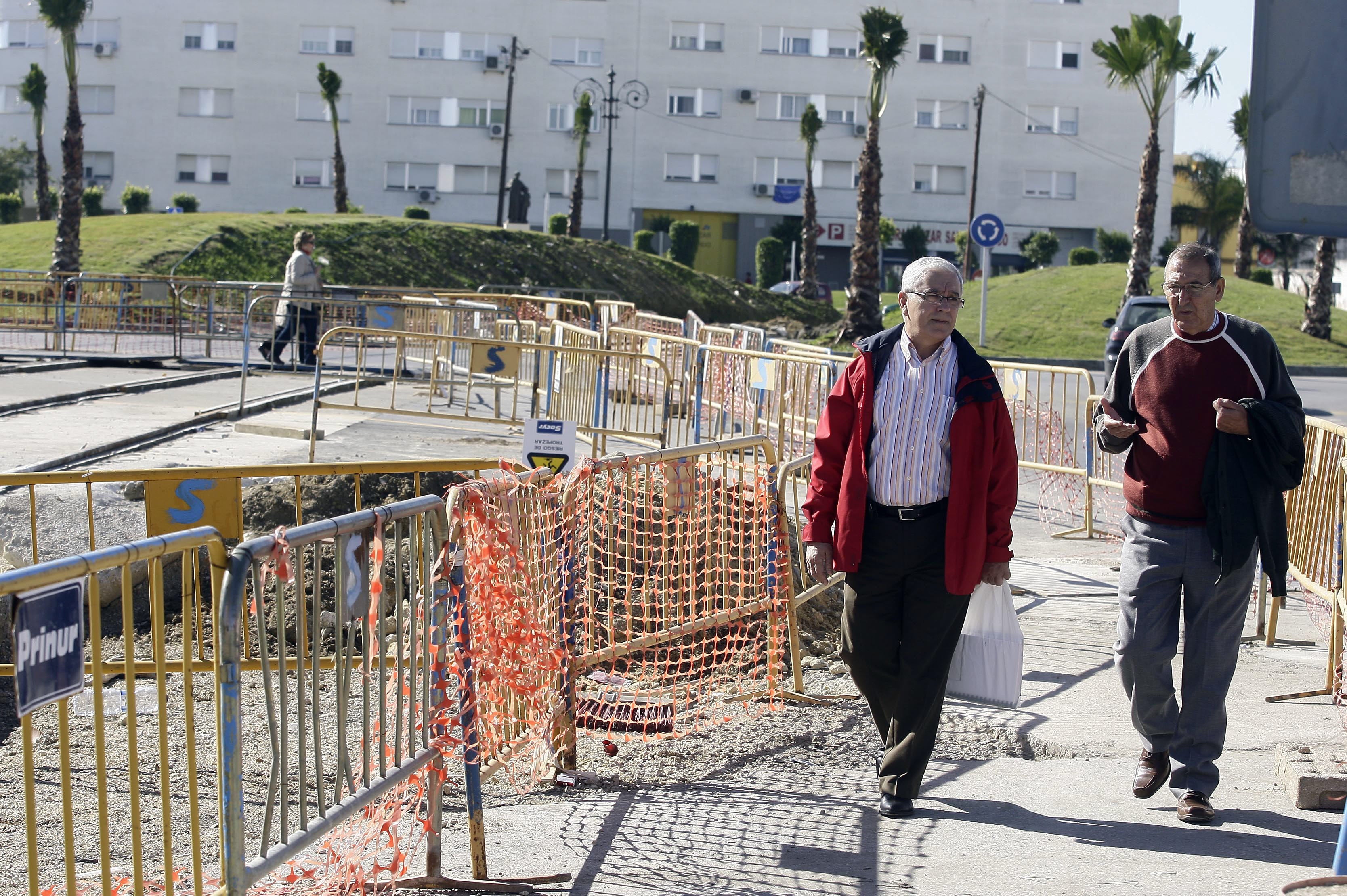 Imágenes históricas: Los años de obras del tranvía de la Bahía de Cádiz