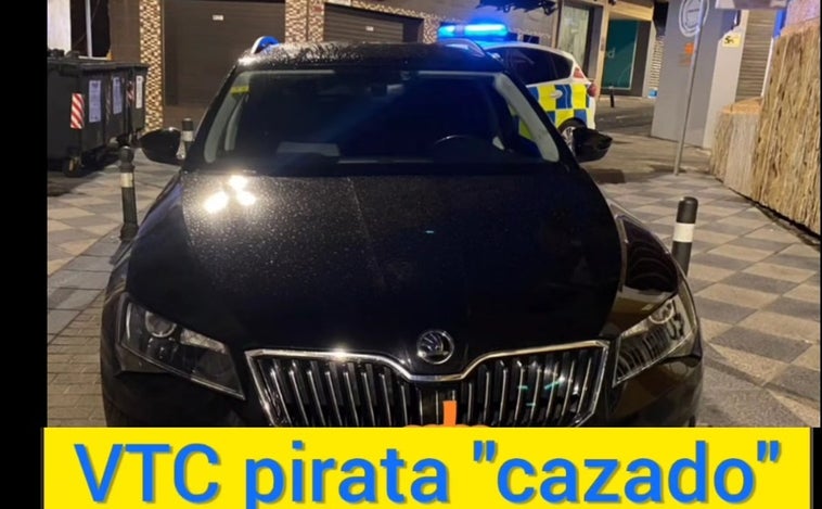 Cazado un VTC pirata en Algeciras transportando pasajeros