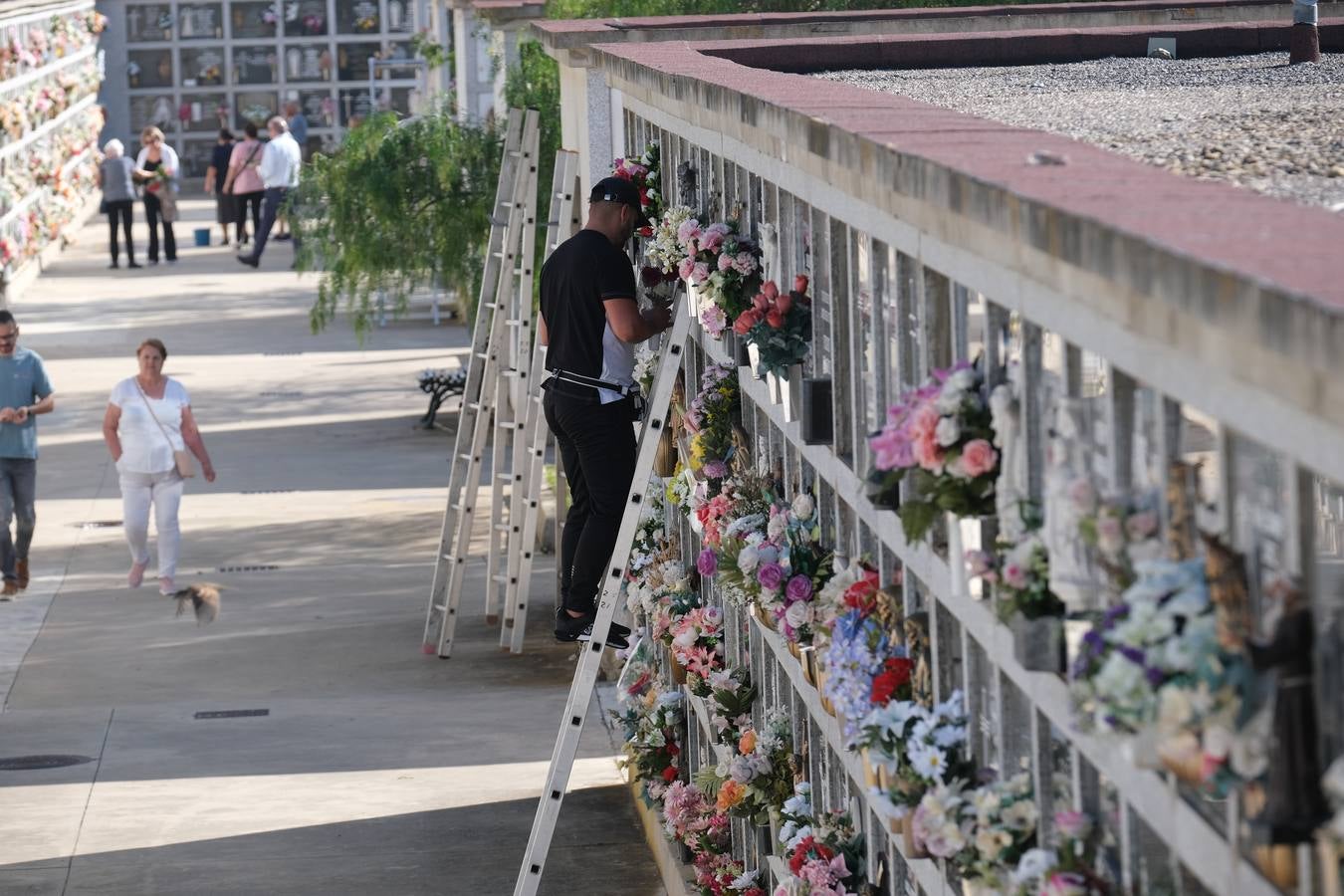 Fotos: Los gaditanos acuden a los cementerios de la provincia para recordar a sus familiares difuntos