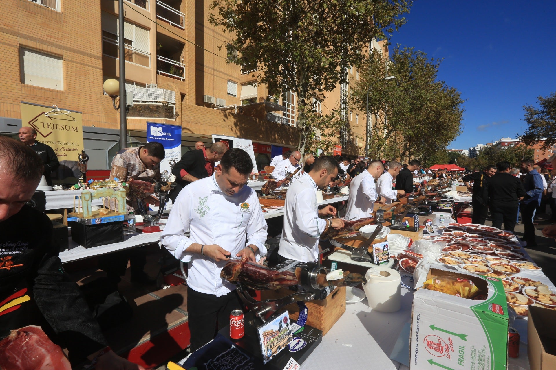 Fotos: Las espectaculares imágenes que dejan los cortadores de jamón en San Fernando
