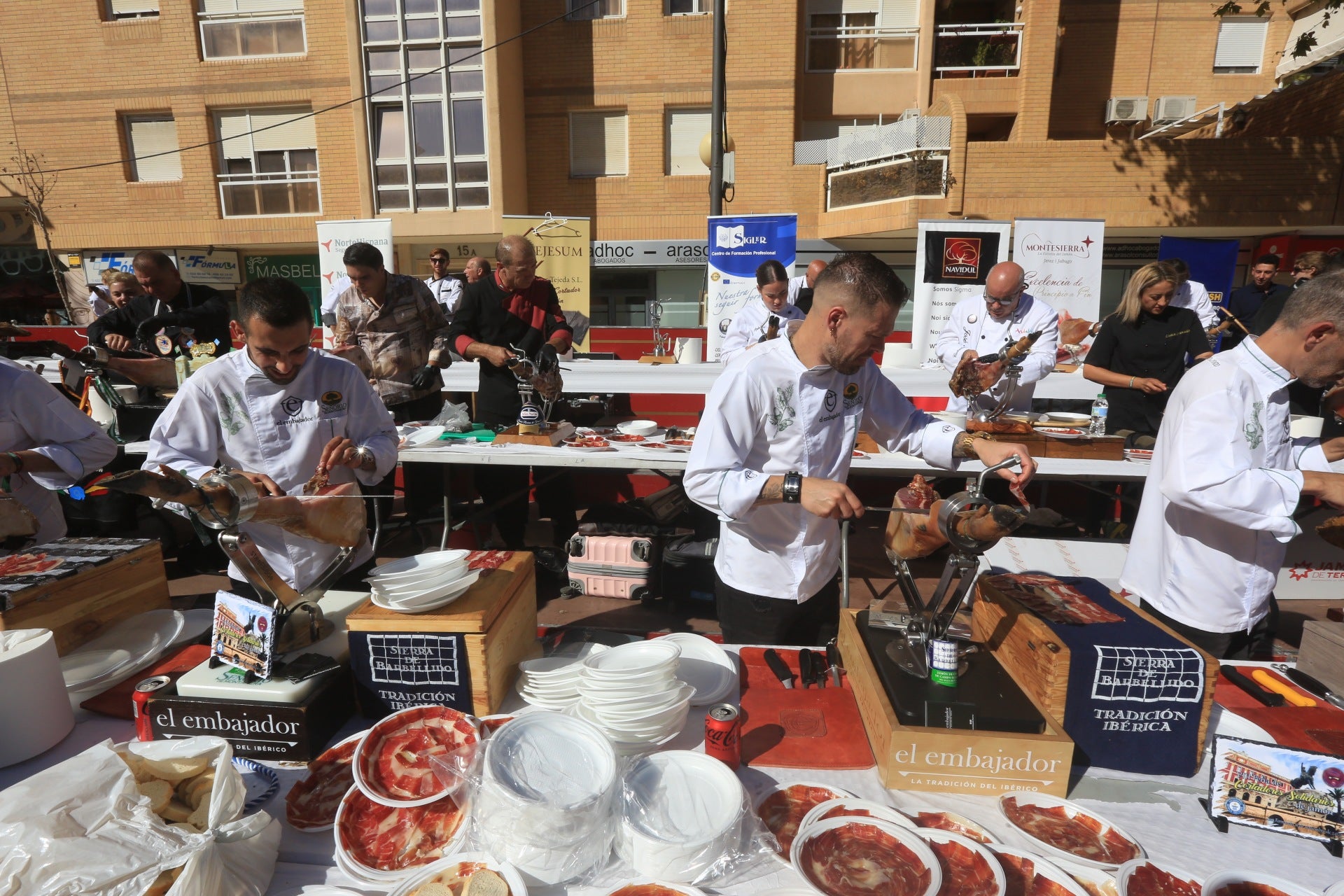 Fotos: Las espectaculares imágenes que dejan los cortadores de jamón en San Fernando