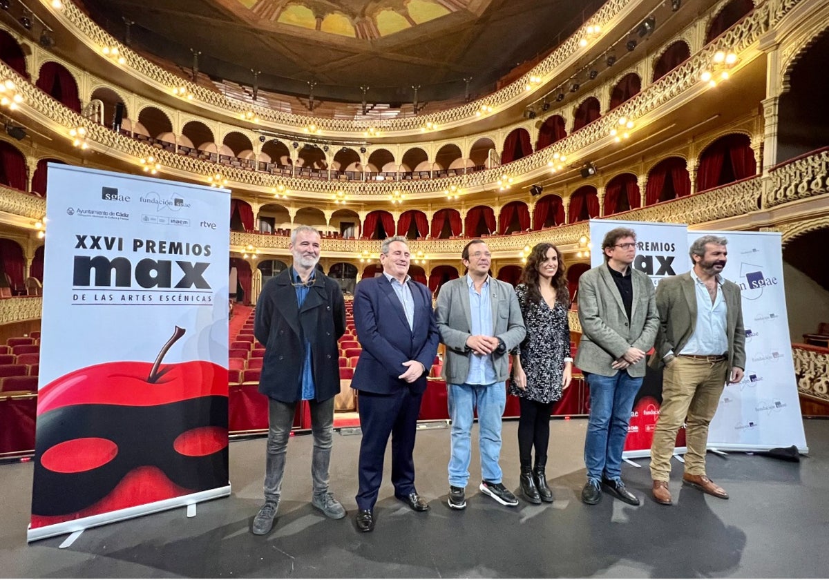 Presentación oficial de los Premios Max en el Gran Teatro Falla.