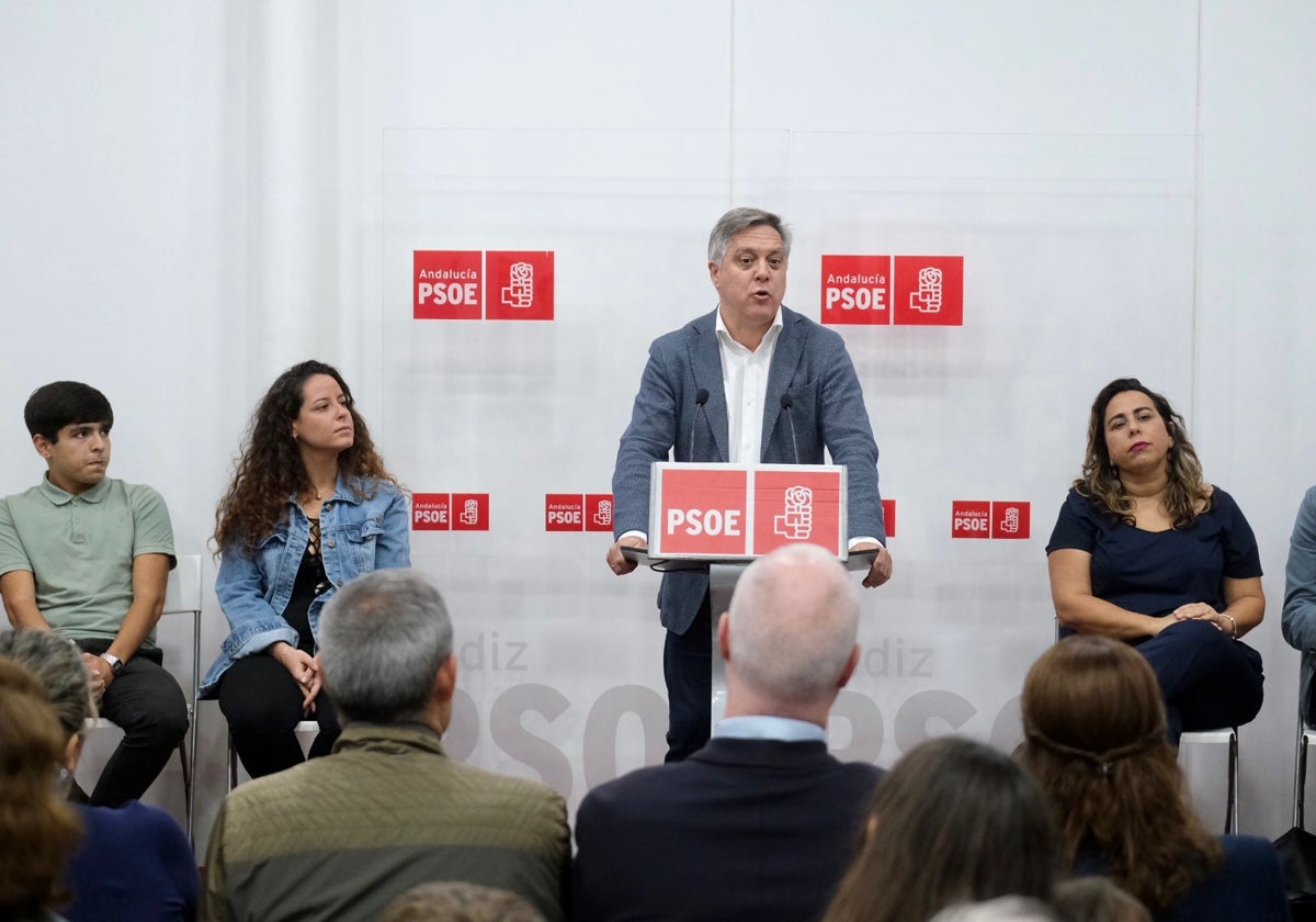 Óscar Torres, durante su intervención en el acto de presentación de la candidatura.