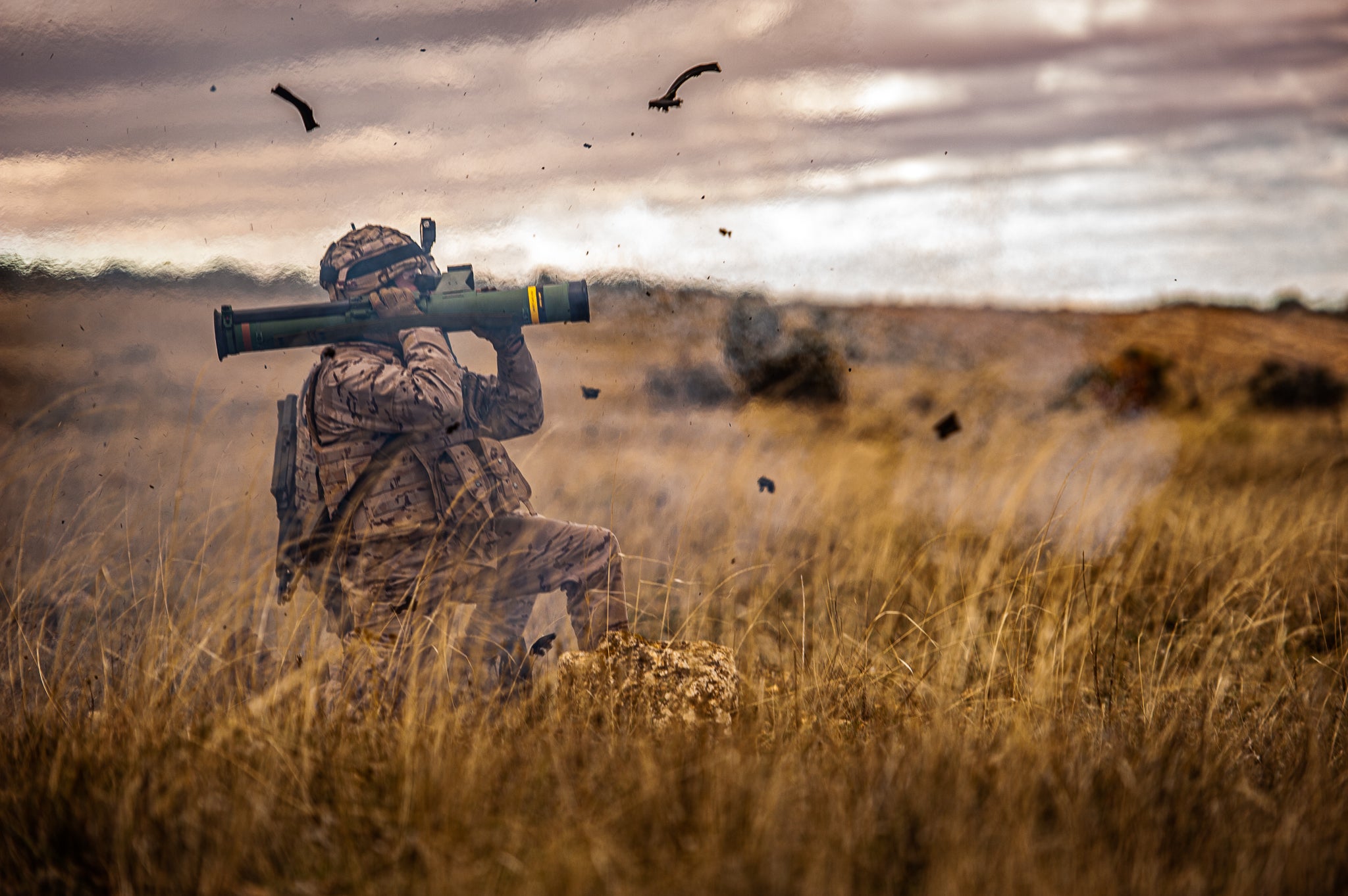 Maniobras del Tercio de Armada en Albacete: Temperaturas bajo cero y ejercicios de tiro real