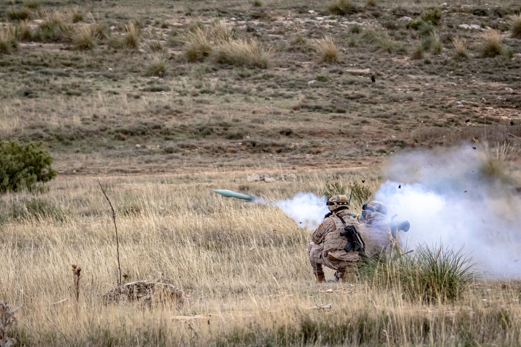 Maniobras del Tercio de Armada en Albacete: Temperaturas bajo cero y ejercicios de tiro real