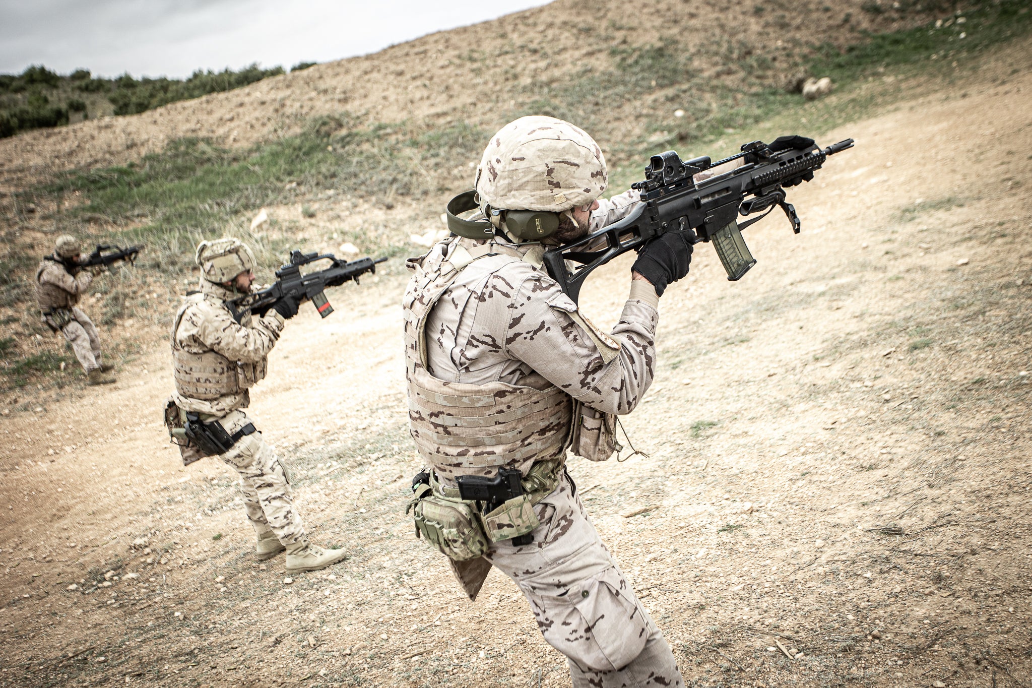 Maniobras del Tercio de Armada en Albacete: Temperaturas bajo cero y ejercicios de tiro real