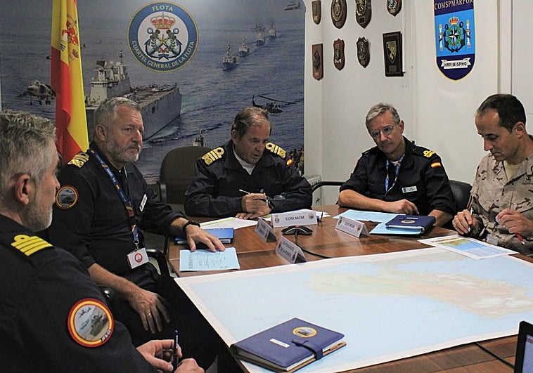 Las operaciones navales del ejercicio de adiestramiento nacional FJX-22, dirigidas desde Rota