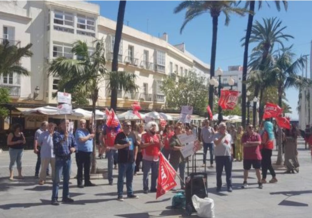 Imagen de archivo de una de las protesta de UGT contra el alcalde.