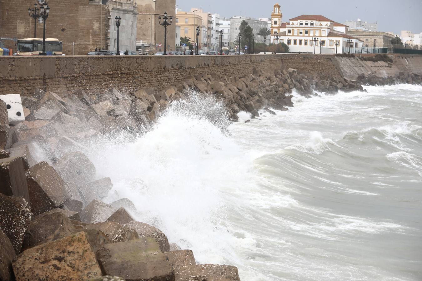 Fotos: El temporal de viento y lluvia en Cádiz, en imágenes