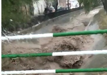 Vídeo: Fuerte lluvia en Puerto Serrano