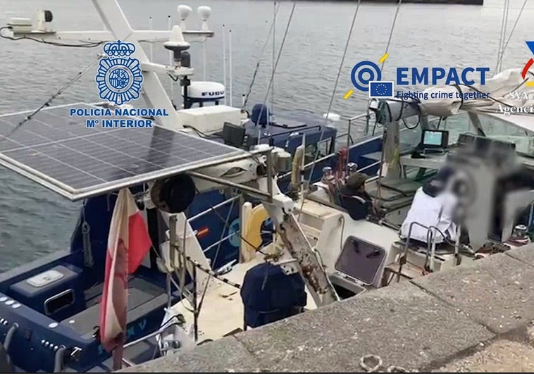 Vídeo: Interceptado en Cádiz por primera vez un cargamento de 56 kilos de MDMA en un velero rumbo a Argentina