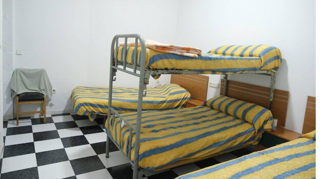 Algunas de las camas en el albergue de Caballeros Hospitalarios