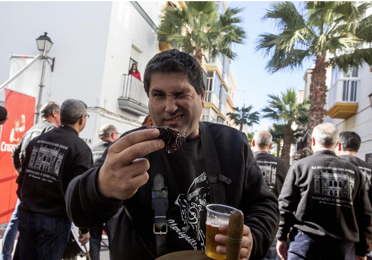 El barrio de LA Viña vuelve a rercuperar la Erizada en el Carnaval de Cádiz 2023.